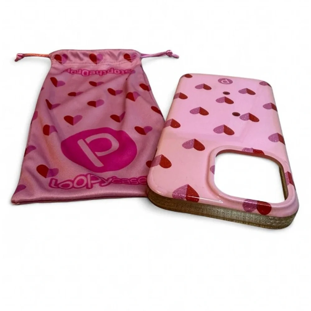Loopy Case for iPhone 15 Pro Max, Right Handed,‎ Sweetheart Sparkle, Used